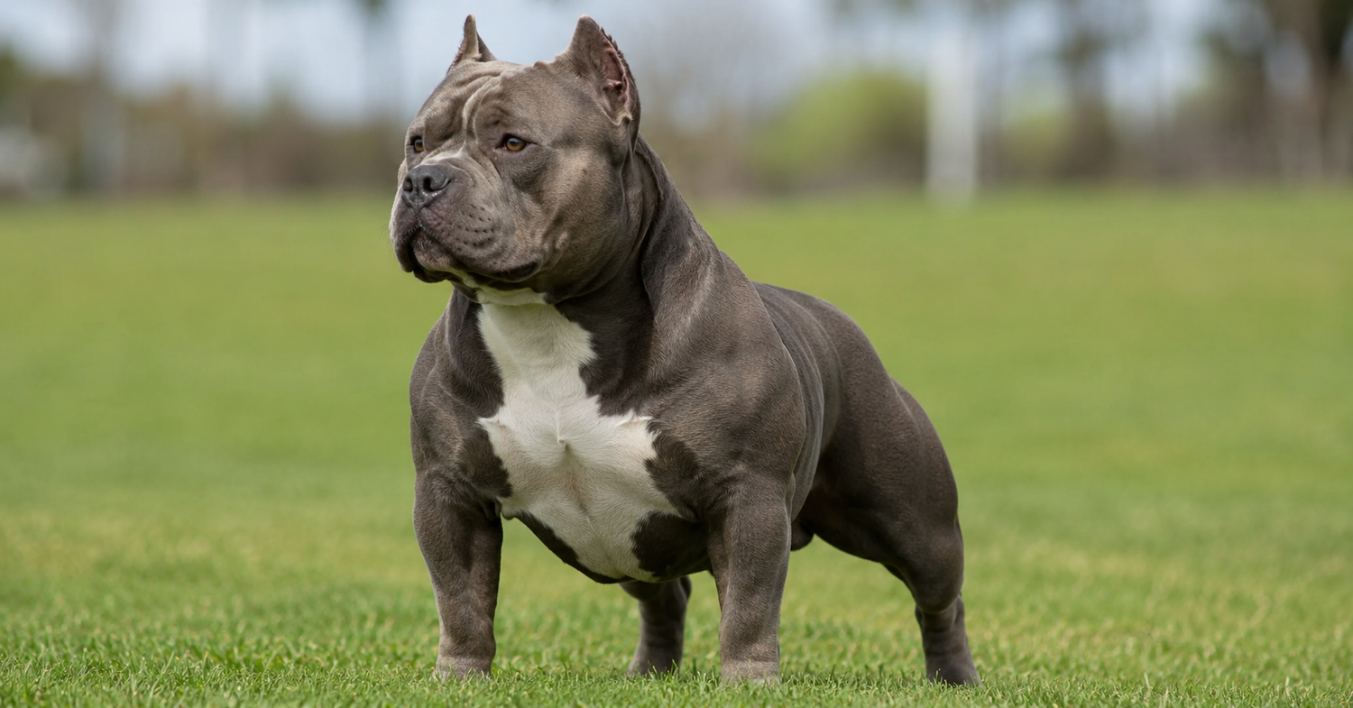 The complete nutrition and training guide for American Bully owners. Covers diet, macros, muscle-building exercises, joint protection, and smart supplementation for the breed.