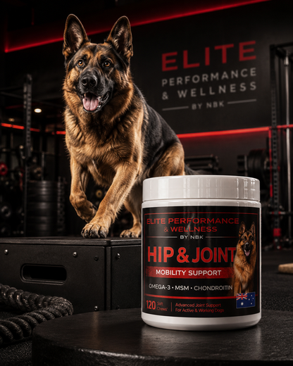 Hip & Joint supplement ingredients label showing glucosamine and chondroitin