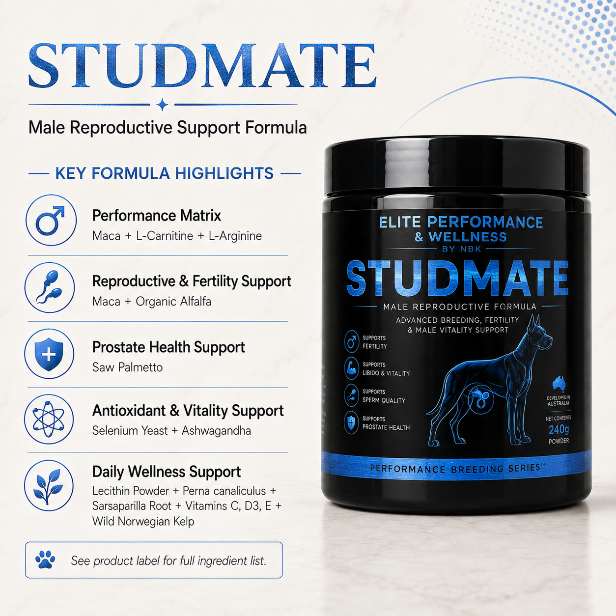 Studmate - Male Reproductive Formula